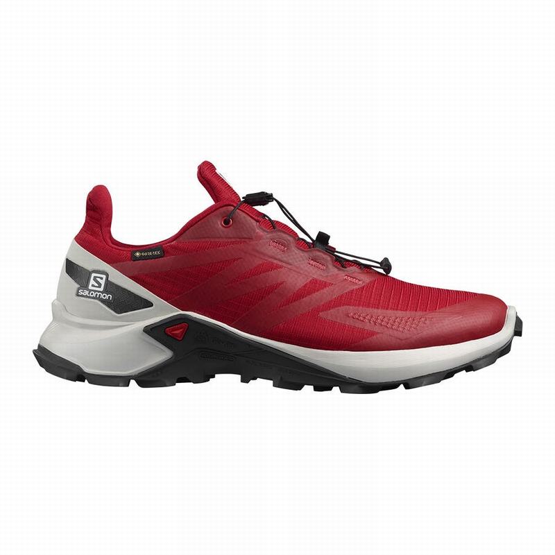 SALOMON UK SUPERCROSS BLAST GTX - Mens Trail Running Shoes Red,TQJU74936